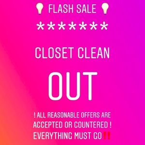 Everything must go!!!!